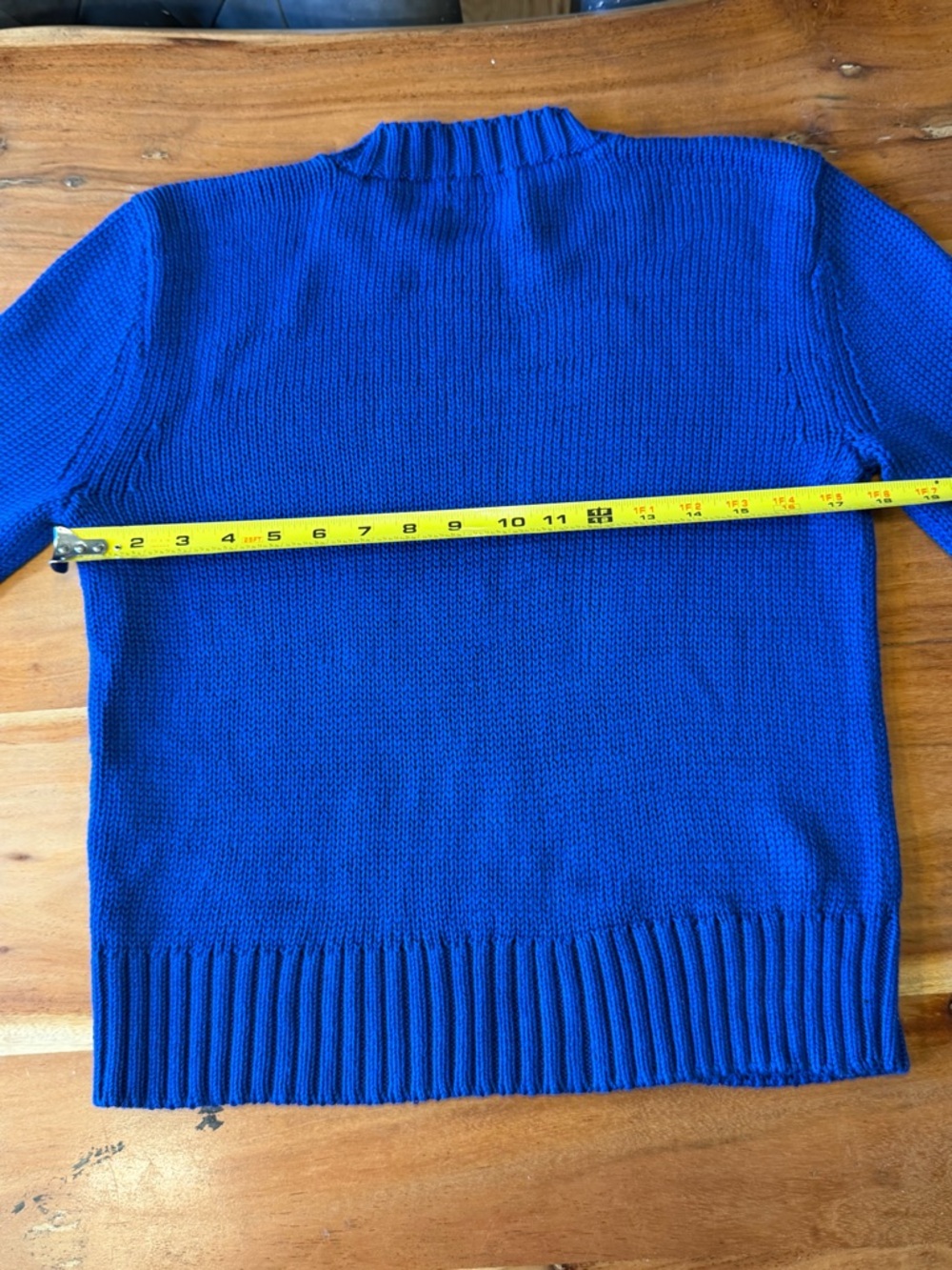 Polo Ralph Lauren Preppy Blue Cotton Crewneck Sweater M (GUC) - Picture 14 of 15